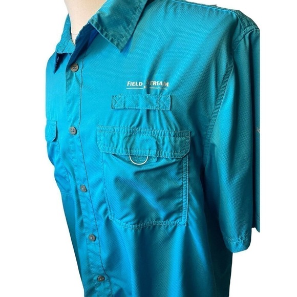 Field & Stream Fishing Angler Vented Button up Short Sleeve Shirt Men’s Large - Picture 7 of 11